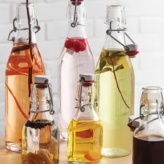 Бутылка «Свинг» с пробкой стекло,пластик 125мл D=60,H=134,L=50,B=50мм прозр., изображение 4