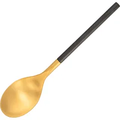 Tea spoon “District Black Gold Matt”  stainless steel , L=145, B=30mm  gold, black