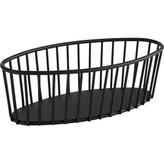 Bread basket metal ,H=7,L=21,B=10cm black