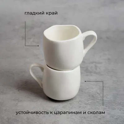 Чашка кофейная «Эггшелл» фарфор 80мл D=50,H=55мм белый, Цвет: Белый, Объем по данным поставщика (мл): 80, изображение 3