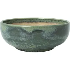 Salad bowl “Aurora Revolution Jade”  porcelain  0.655 l  D=15.5 cm  beige, green.