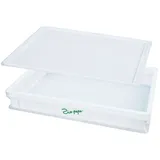 Контейнер для теста без крышки полипроп. ,H=10,L=60,B=40см белый