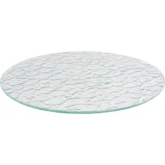 Этажерка 4 яруса D=12-20.5-25-30.5см металл,стекло ,H=62см черный,прозр., изображение 3