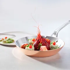 Сковорода «Прима Матера» медь,сталь нерж. D=32,H=4см, изображение 2