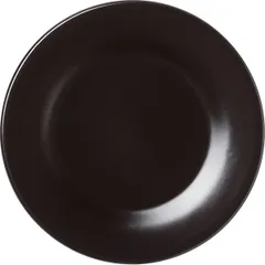 Plate “Carbon” small  porcelain  D=20cm  black, matte