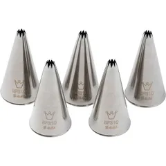 Pastry nozzle “Open star”[5pcs] stainless steel ,H=45,L=25/4mm