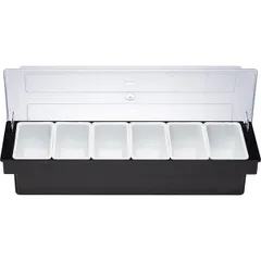 Контейнер для фруктов и специй «Проотель» 6 отделений с крышкой абс-пластик,полипроп. ,H=97,L=490,B=, изображение 2