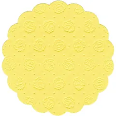 Table pads 9-layer[20pcs]  paper. napkin D=9cm yellow.