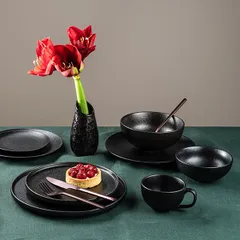 Тарелка «Кунстверк Блэк» мелкая фарфор D=20,H=2см черный, изображение 2