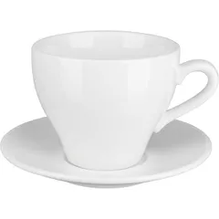 Tea pair “Kunstwerk”  porcelain  200ml  D=85/137, H=80mm  white