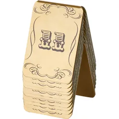 Набор табличек д/нумерации столов 11-20 пластик ,H=10,B=7см золотой,черный