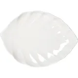 Блюдо «Кунстверк» лист фарфор ,H=36,L=365,B=255мм белый