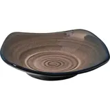 Тарелка «Пати» квадратная фарфор ,L=23,B=23см серый,синий