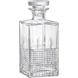 Novecento damask with lid  glass  0.75 l , H=207, L=85, B=85mm  clear.