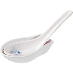 Ложка для мисосупа пластик ,H=30,L=95,B=70мм белый, изображение 3