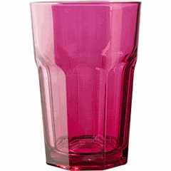 Хайбол (стакан) «Энджой» стекло 350мл D=83,H=122мм фуксия