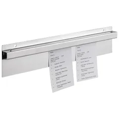 Держатель для чеков сталь нерж. ,H=2,L=40,B=8см металлич., изображение 2