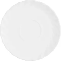 Saucer “Trianon” glass D=160,H=15mm white