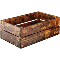 Drawer for vegetables  wood , H=18, L=52, B=30cm  dark brown.