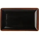 Блюдо «Кото» прямоугольное фарфор ,L=27,B=16,5см черный,коричнев.