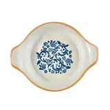 Блюдо для подачи «Виенто» овальное с ручками фарфор ,L=21,B=17см белый,синий