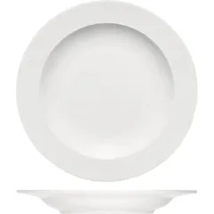 Deep plate “Carat”  porcelain  250ml  D=230, H=25mm  white