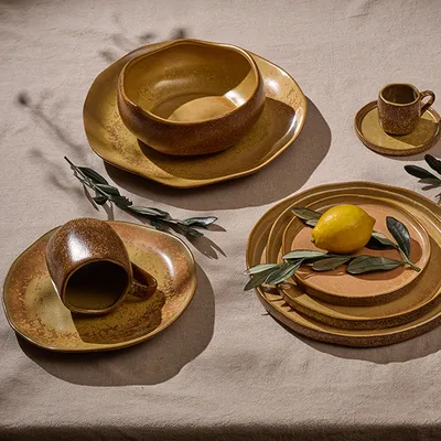 Салатник «Эггшелл Нейчер» фарфор 1,3л D=196,H=80мм коричнев., изображение 3