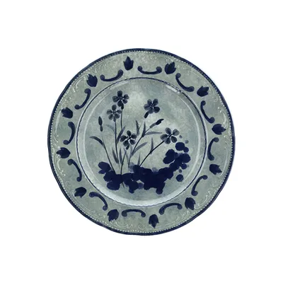 Тарелка десертная «В.Виена Флауэрс» фарфор D=28см серый