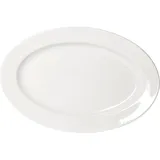 Блюдо «Кунстверк» овальное фарфор ,H=22,L=300,B=200мм белый