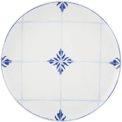 “Tyles” dessert plate  porcelain  D=220, H=21mm  white, blue