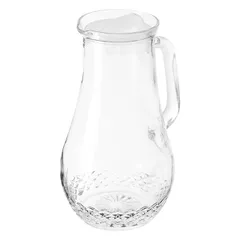 Кувшин «Крист» с крышкой стекло,пластик 1,5л ,H=23,5см прозр.