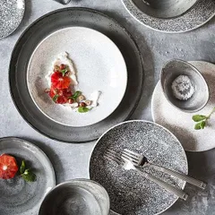 Салатник фарфор D=20,5см белый,черный, изображение 2