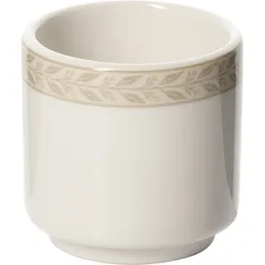 Подставка для яйца «Антуанетт» фарфор D=47,H=45мм белый,олив.