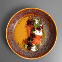 Салатник «Везувиус Амбер» фарфор 0,65л D=21,5см амбер, изображение 3