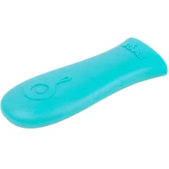 Removable handle for frying pan  silicone  L=16cm  turquoise.