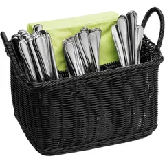 Basket for cutlery polyprop. ,H=15,L=26,B=18cm black