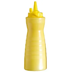 Container for sauces  plastic  350 ml  D=6, H=20 cm  yellow.