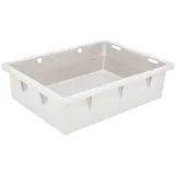 Ящик для продуктов сплошной (от -30 до +60°C) полиэтилен 22л ,H=14,1,L=53,2,B=40см белый