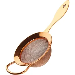 Sieve with handle  stainless steel, copper , H=3, L=180, B=5mm  copper