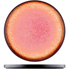 Plate “Agate” porcelain D=85mm red