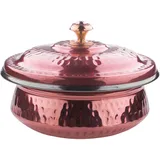 Deep serving dish (handi) with lid “Prootel”  stainless steel, copper  0.65 l  D=150, H=65mm  copper