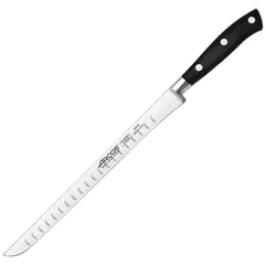 Нож для тонкой нарезки «Ривьера» сталь нерж.,полиоксиметилен ,L=37/25,B=2см черный,металлич.
