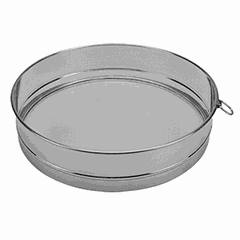 Sieve for flour cells 1*1mm  stainless steel  D=35cm  silver.