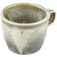 Tea cup “Agave”  porcelain  200 ml  D=82, H=70mm  gray, green.