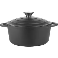 Кастрюля для запекания «Эмбер Каст Мэтт» чугун 2,5л D=22,H=15,5см черный, изображение 3