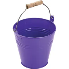 Container for snacks “Bucket”  zinc alloy  D=11, H=10.5 cm  violet.