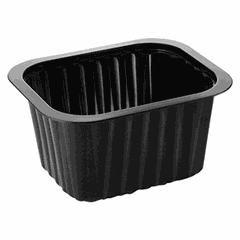 Container for serving food[300pcs] plastic ,H=53,L=138,B=114mm black