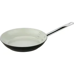 Frying pan aluminium,ceramics D=36,H=6cm beige,silver.