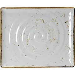 Блюдо «Крафт Вайт» прямоугольное GN 1/2 пластик ,L=32,5,B=26,5см белый,коричнев.