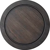 Доска для подачи круглая с выемкой дуб D=25,H=1см тем.дерево